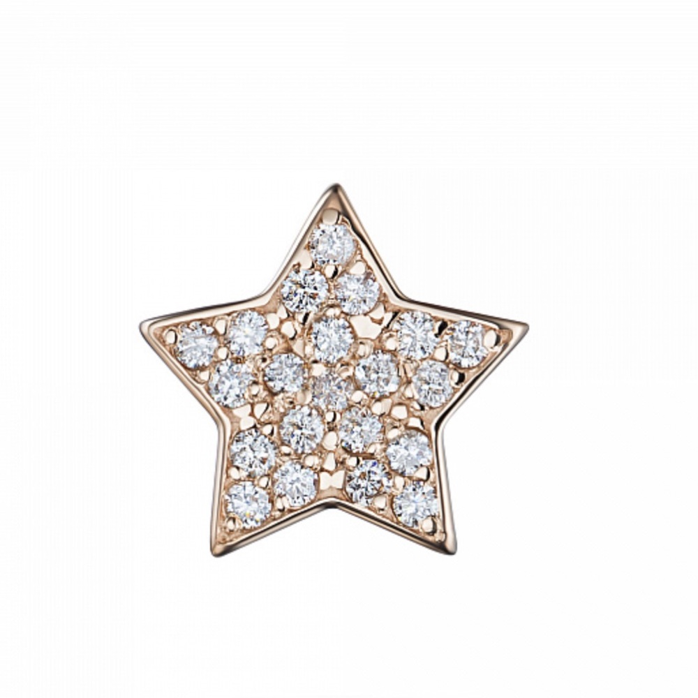 Gold Star Diamond Pendant EPL diamond